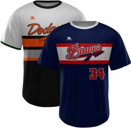 Sublimated Quick-Turn Crew Neck Baseball Jersey Designs artwork category