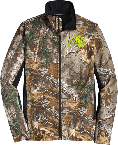 Camo Colorblock Soft Shell with Design