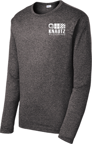 Long Sleeve Heather Competitor T-Shirt with Design