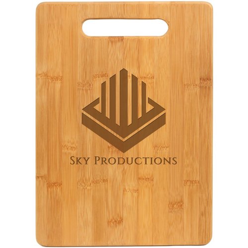 13 3/4&quot; x 9 3/4&quot; Bamboo Rectangle Cutting Board with Handle