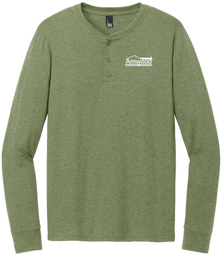 District Perfect Tri Long Sleeve Henley