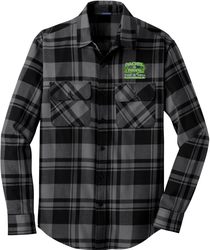Plaid Flannel Shirt with Design